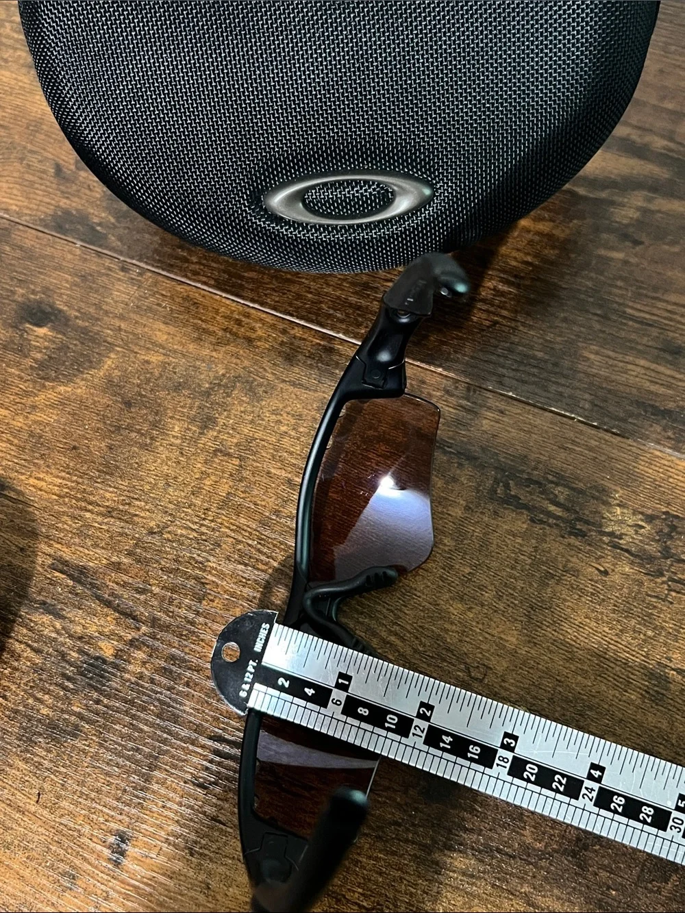 Oakley Radar Black Frame Sunglasses with Brown Lenses